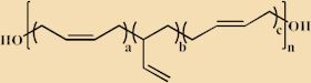 高官能度端羟基聚丁二烯结构式